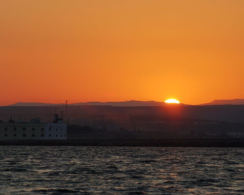 Севастополь с моря в сентябре